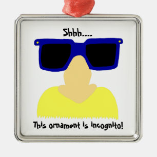 Incognito Moustache & Glasses Ornament