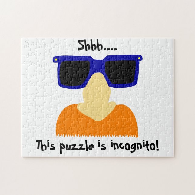 Incognito Moustache & Glasses Puzzle (Horizontal)
