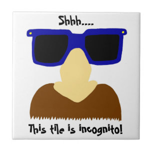 Incognito Moustache & Glasses Tile