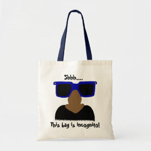 Incognito Moustache & Glasses Tote Bag