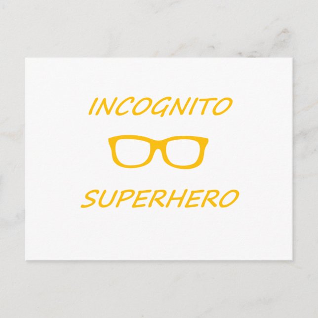 Incognito Superhero 01O Postcard (Front)