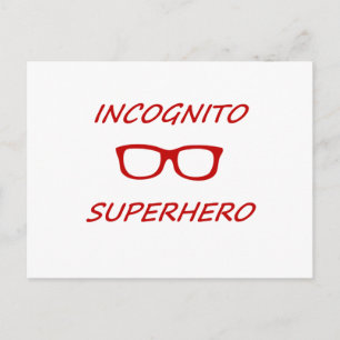 Incognito Superhero 01R Postcard
