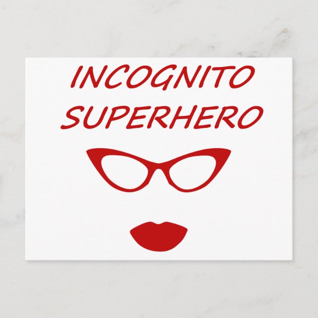 Incognito Superhero 03R Postcard (Front)