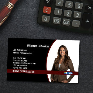 Income Tax Preparation Services  Business Card