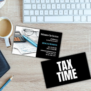 Income Tax Preparation Services Business Card