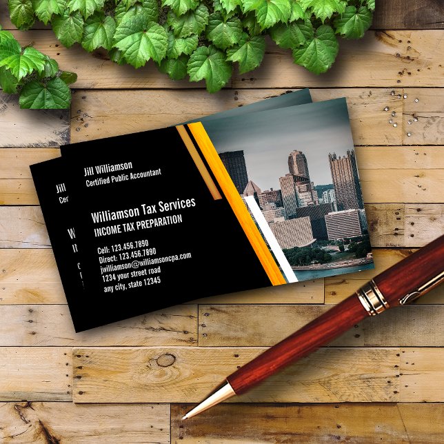 Income Tax Preparation Services Business Card (Creator Uploaded)