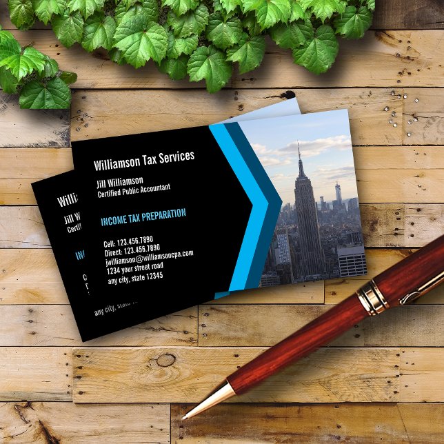 Income Tax Preparation Services Business Card (Creator Uploaded)