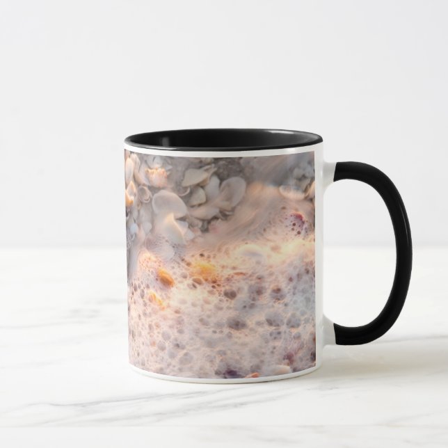 Incoming Surf And Seashells On Sanibel Island Mug (Right)