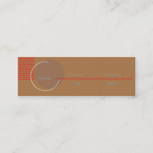Incomplete - Skinny Mini Business Card