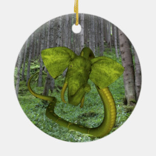 Incredible Elephant Python Ceramic Tree Decoration