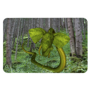 Incredible Elephant Python Magnet
