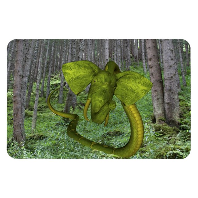 Incredible Elephant Python Magnet (Horizontal)