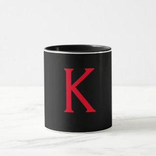 INCREDIBLE INITIAL K MONOGRAM MUG