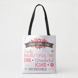 Incredible Mum Happy Mother's Day Tote Bag