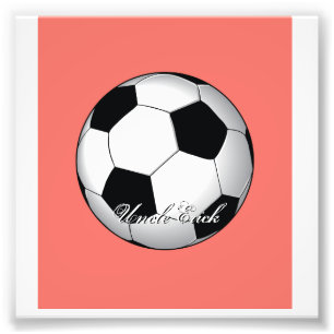 Incredible Soccer Sport Budget Monogram Photo Print