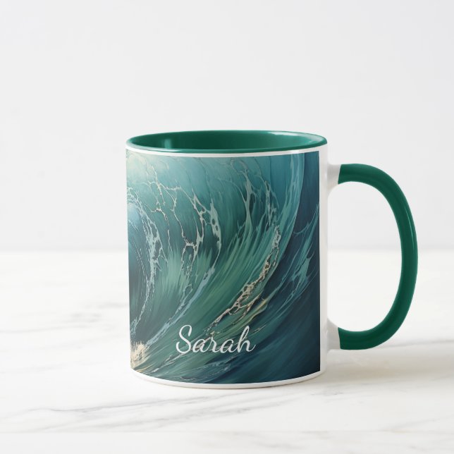 Incredible Surf Painting! Mug (Right)