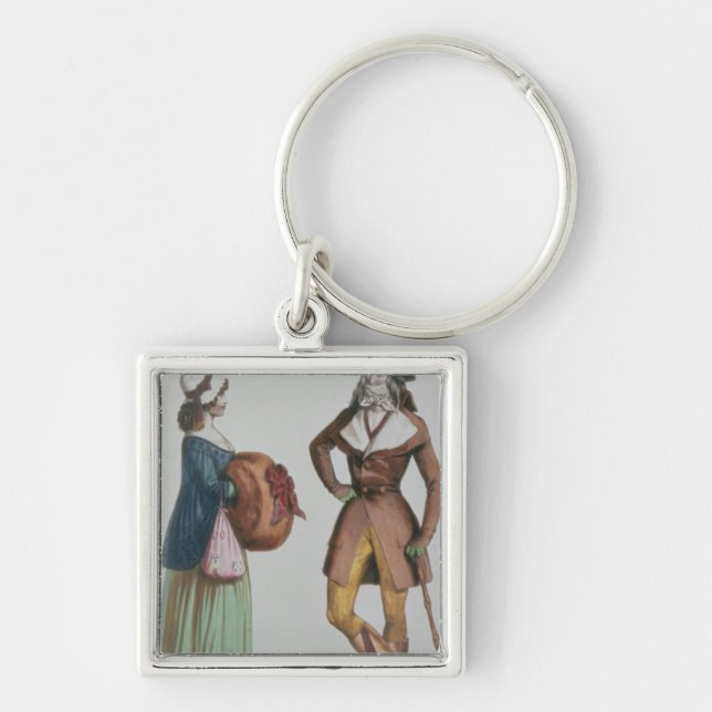 `Incroyable et Merveilleuse', c.1775 Key Ring (Front)