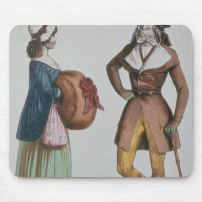 `Incroyable et Merveilleuse', c.1775 Mouse Pad (Front)