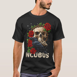 Incubus Crow Left Skull Flower Halloween Costume 1 T-Shirt