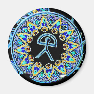 Indalo Man Cermaics, Almeria, Spain Magnet