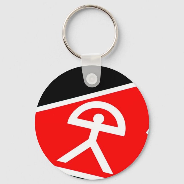 Indalo Man from Almeria region of Spain Key Ring (Front)