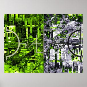 Indefinable Illustration Collage 3 Poster