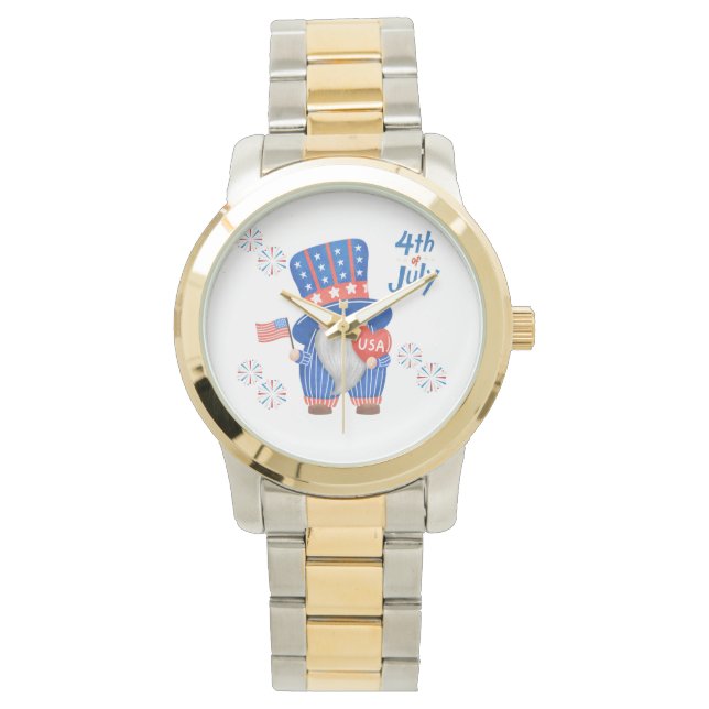independance day garden gnome 4th of july watch (Front)