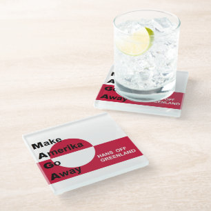 Independant Greenland Glass Coaster