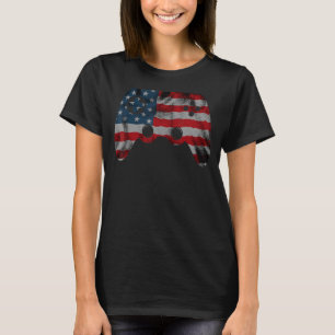 Independence 4th Of July Video Gamer Gamer Console T-Shirt