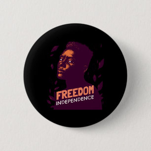 Independence And Freedom Sticker 6 Cm Round Badge