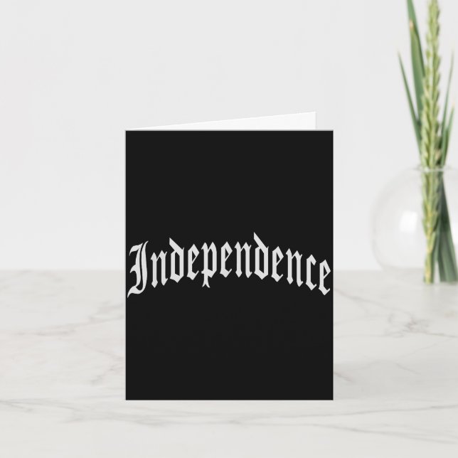 Independence  card (Front)