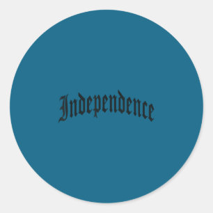 Independence classic round sticker