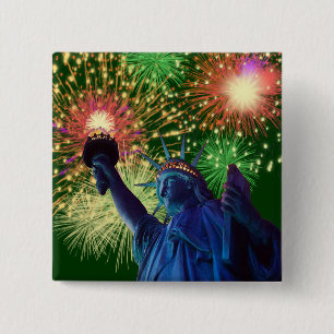 Independence Day! 15 Cm Square Badge