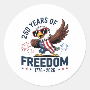 Independence Day 2026 - 250 Years Usa Premium _1 Classic Round Sticker