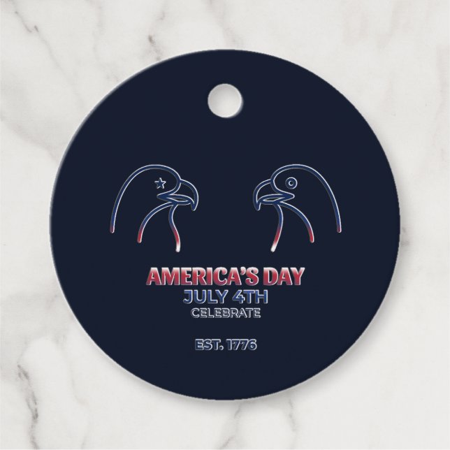 Independence Day 2026 Favour Tags (Front)