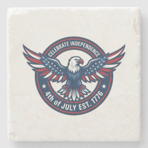Independence Day 2026 Stone Coaster
