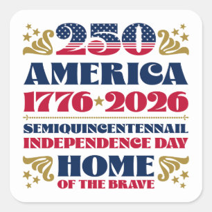 Independence Day 250 America Anniversary Sticker