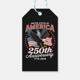 Independence Day 250th Anniversary USA Gift Tags
