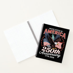 Independence Day 250th Anniversary USA  Notebook