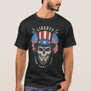 Independence Day 4th July Usa Flag America Liberty T-Shirt