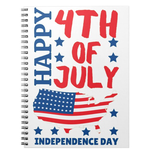INDEPENDENCE DAY 4TH OF JULY NOTEBOOK (Front)