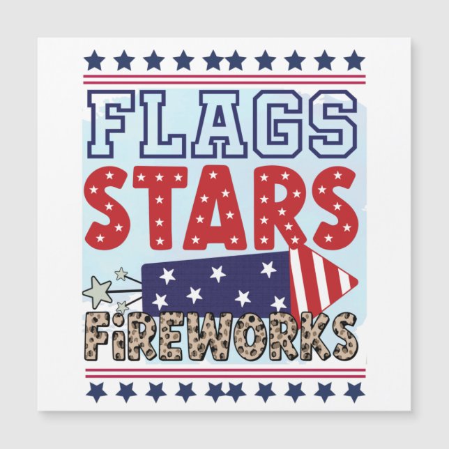 Independence Day 4th of July Party Patriotic Flag (Front)