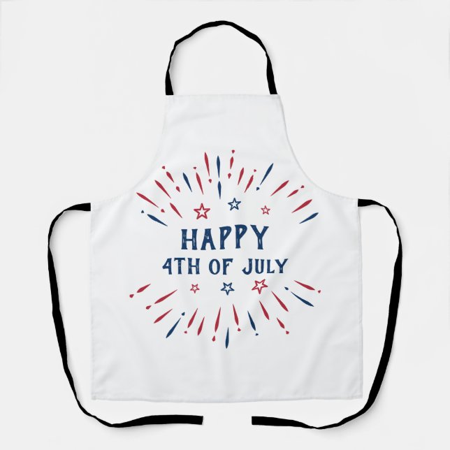 Independence Day 4th Of July Patriotic American Apron (Front)