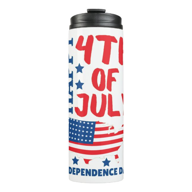 INDEPENDENCE DAY 4TH OF JULY THERMAL TUMBLER (Front)