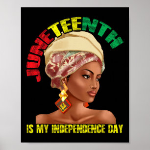Independence Day African Woman United States Usa Poster