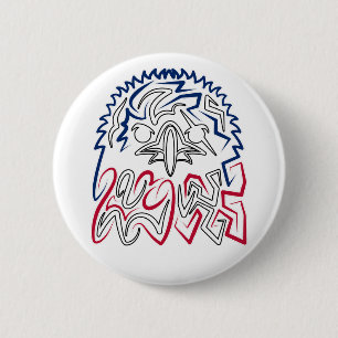 Independence Day American Eagle 6 Cm Round Badge