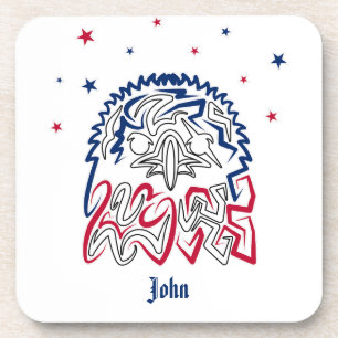 Independence Day American Eagle Stars Coaster