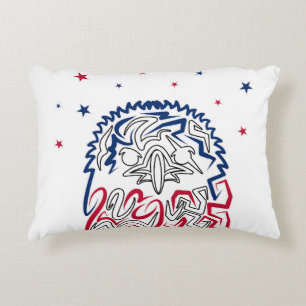 Independence Day American Eagle Stars Decorative Cushion