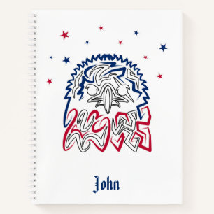Independence Day American Eagle Stars Notebook