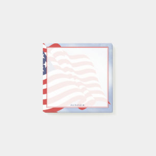 Independence Day American Flag Illustration Post-it Notes